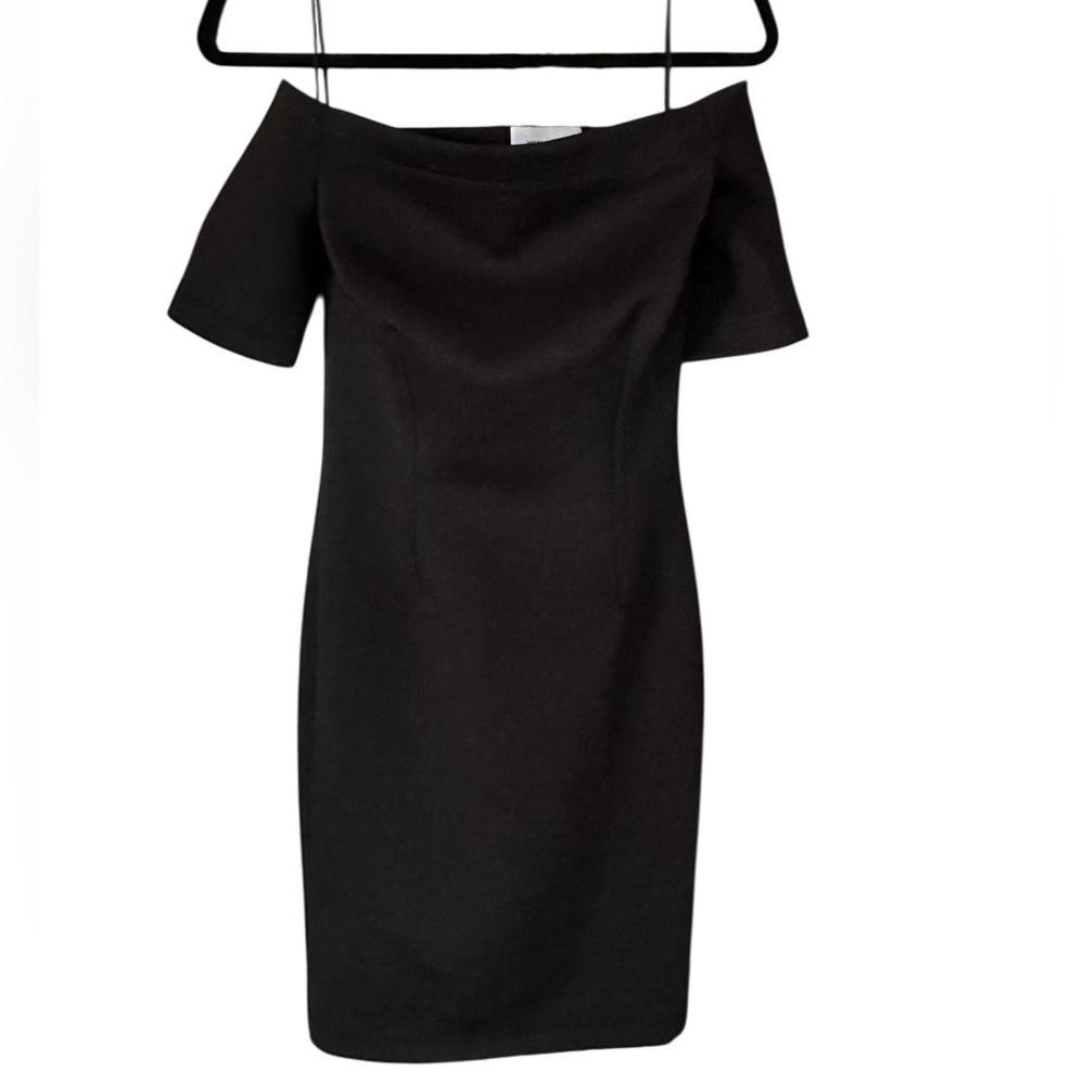 Yigal Azrouel Black Off the Shoulder Dress Size 8